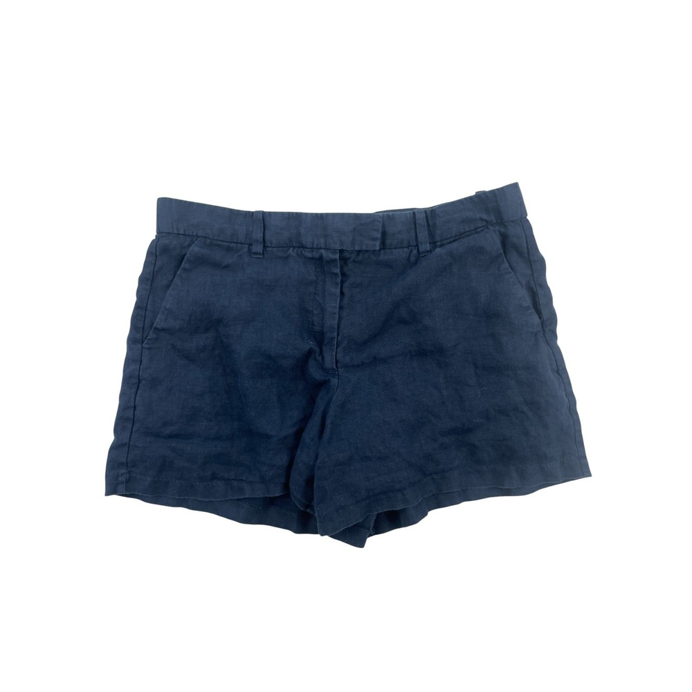 Abercrombie & Fitch Women's Navy Blue‎ Linen Blend Shorts Size 32